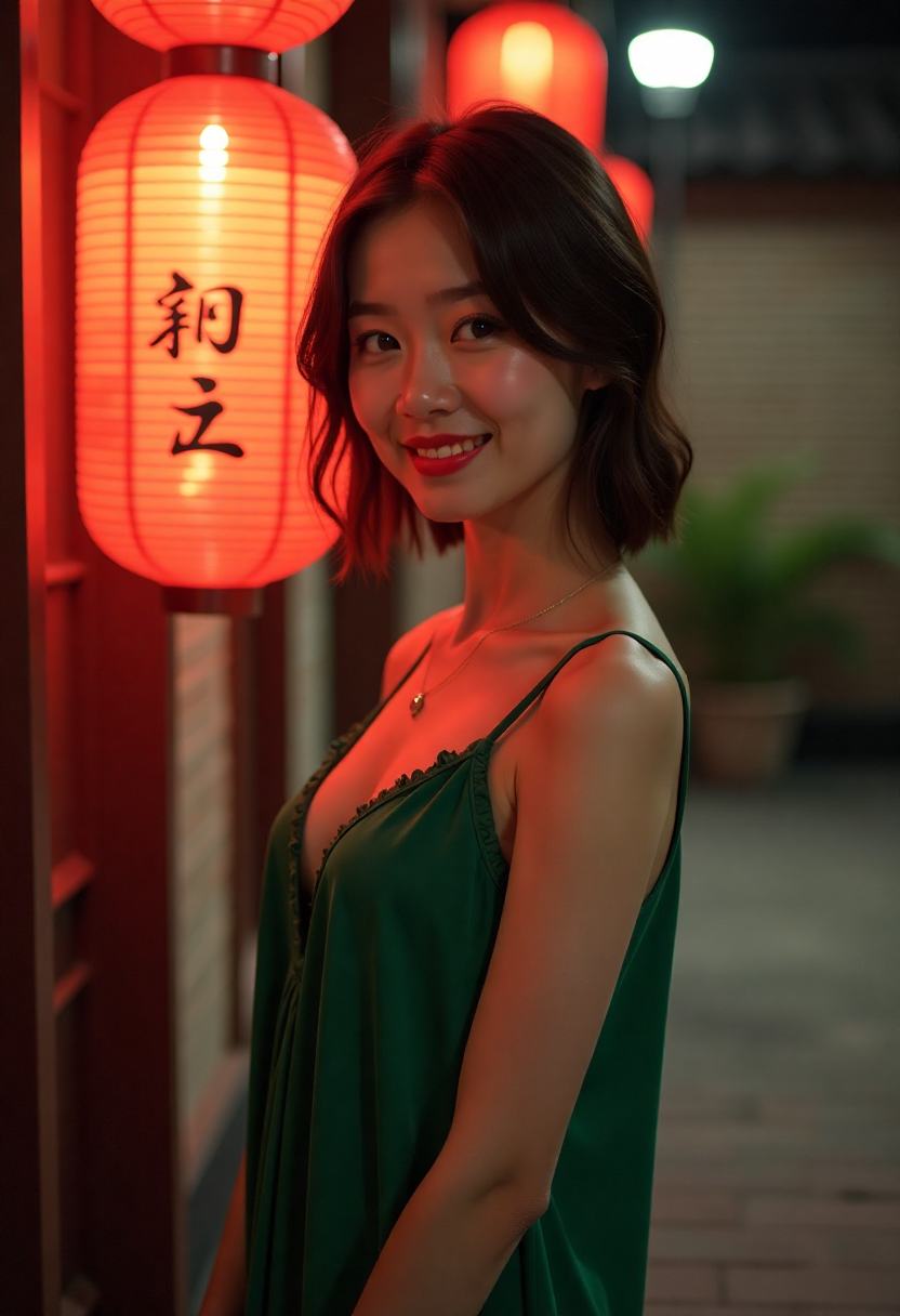 城市高楼间的夜空