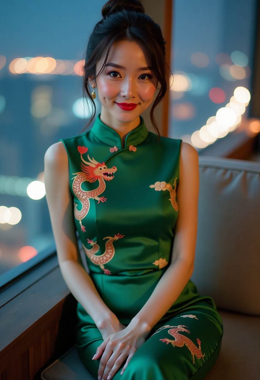 月光下的山林剪影