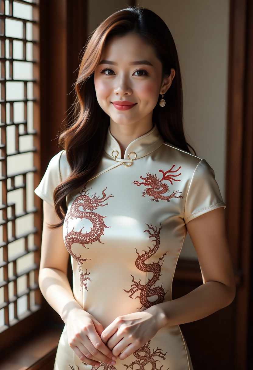 海边小镇与黄昏光影
